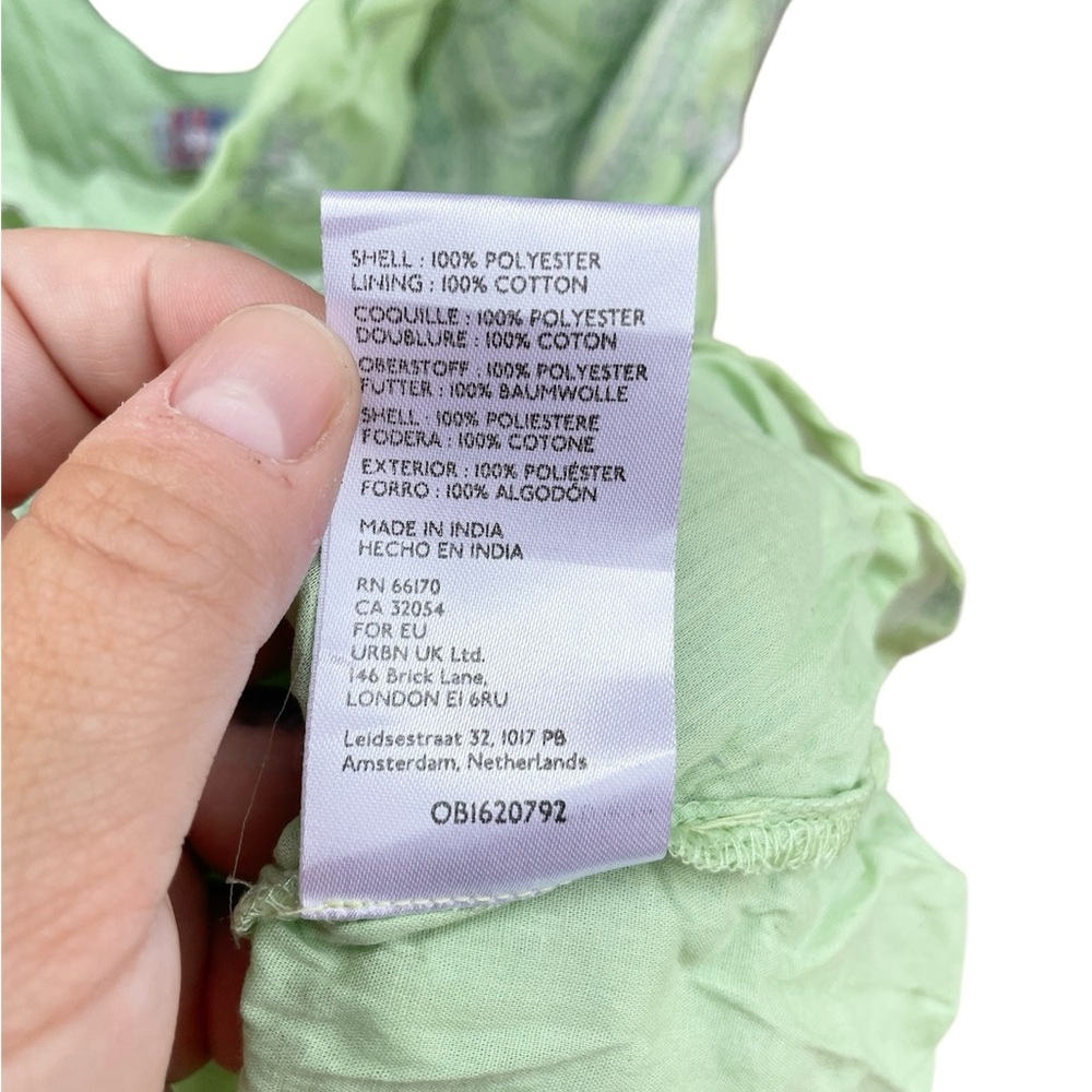 Urban Outfitters Becca Printed Puff Sleeve Mini Dress - Picture 10 of 11